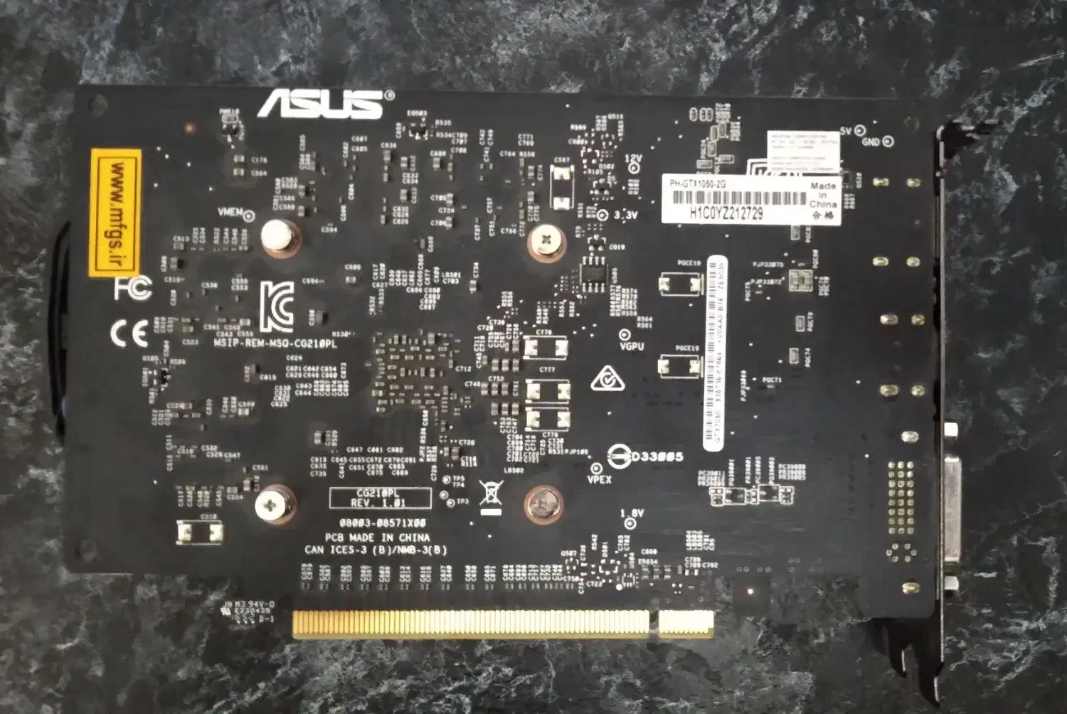 ASUS GTX1050 2GB OC|قطعات و لوازم جانبی رایانه|تهران, خاک سفید|دیوار