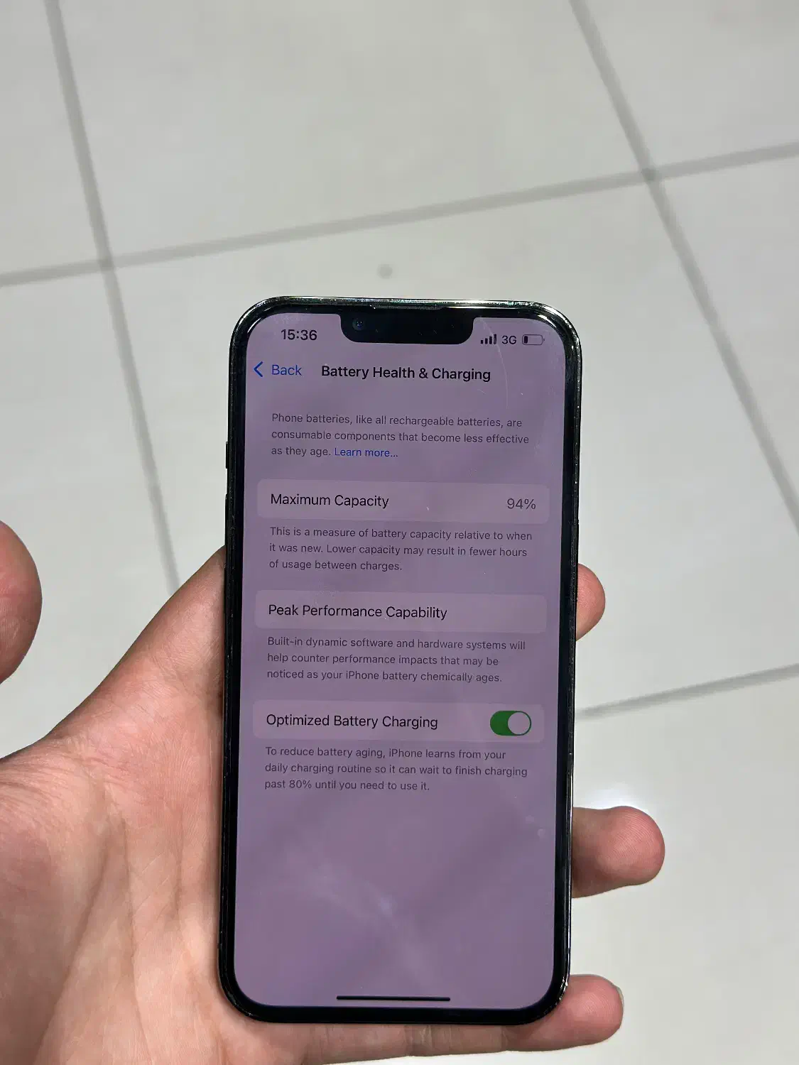 ایفون ۱۳ پرو ۱۲۸ گیگ تک سیم صفر واقعی باتری ۹۴٪|موبایل|ارومیه, |دیوار