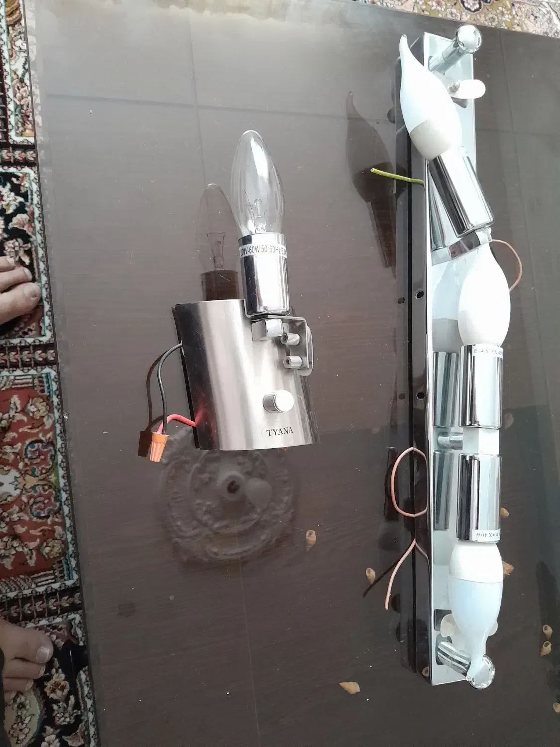 لوستر|لوستر و چراغ آویز|نیشابور, گمنام غربی|دیوار