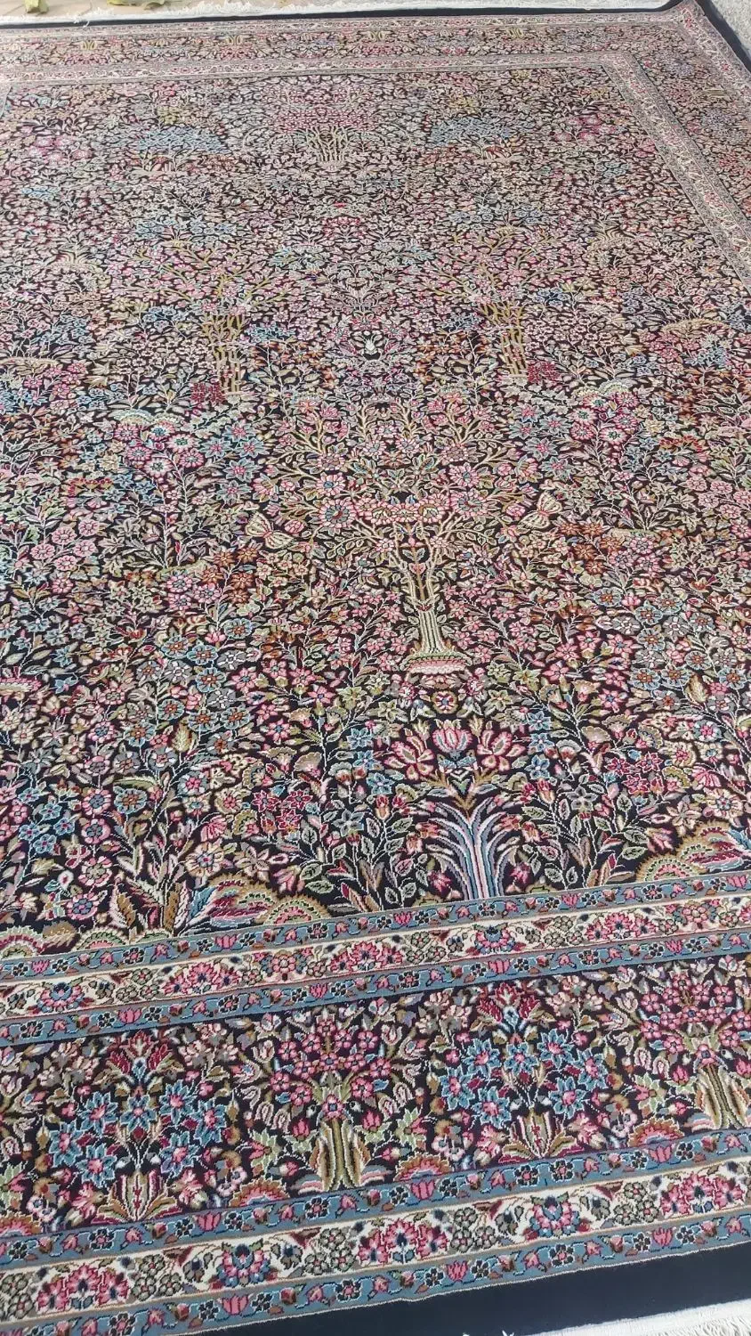 دو عدد قالی ۱۲۰۰ شونه|فرش|کرمان, |دیوار