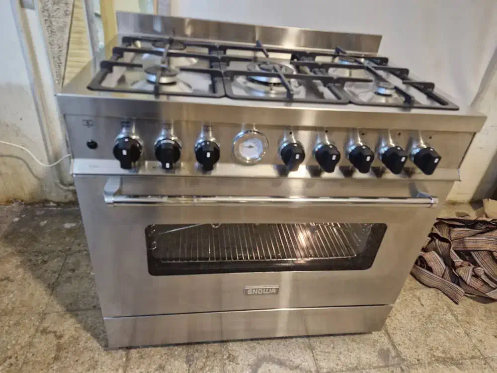 اجاق گاز استیل اسنوا مشابه نو فندار|اجاق گاز و لوازم برقی پخت‌وپز|اصفهان, دستگرده|دیوار