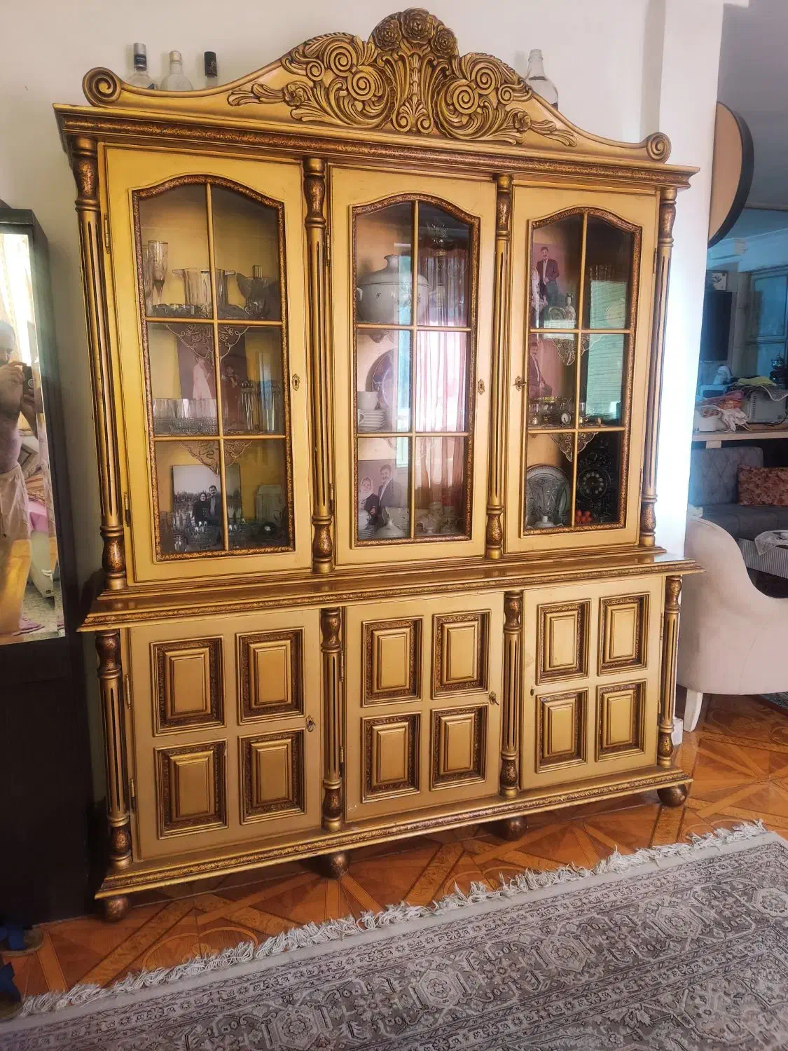 بوفه تمام چوب|بوفه، ویترین، کنسول|مراغه, |دیوار