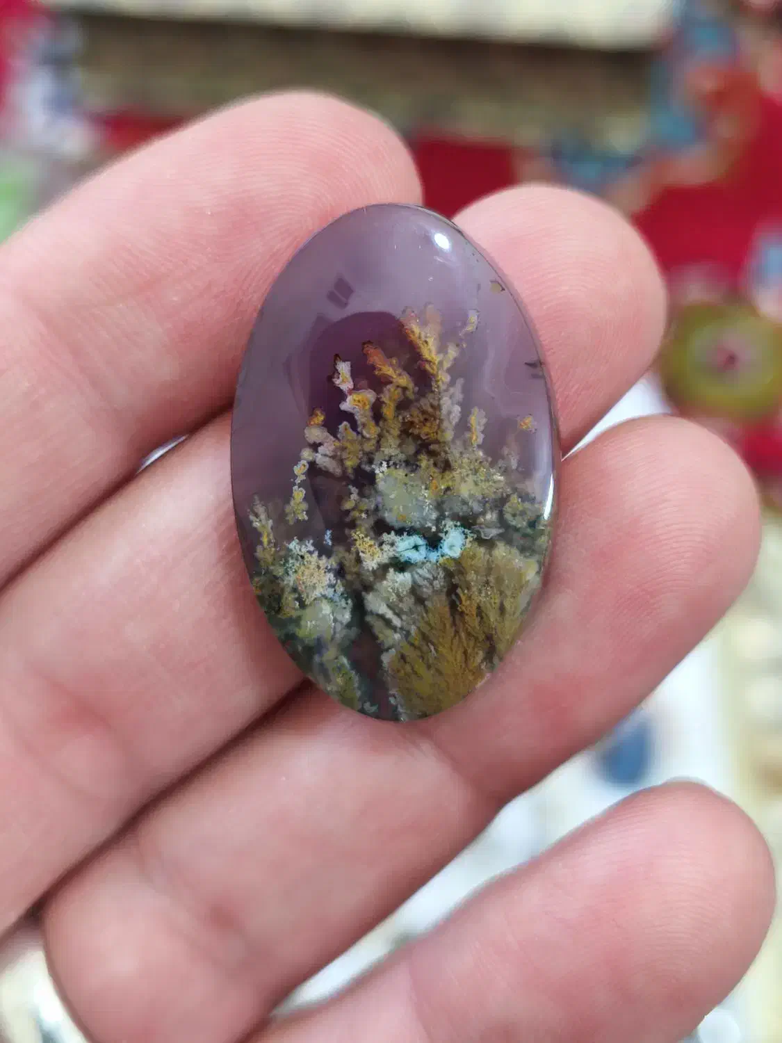 عقیق شجر طبیعی سایز بزرگ گردنبند|کلکسیون اشیاء عتیقه|یزد, |دیوار