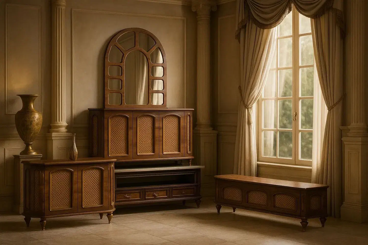 پخش عمده ست کنسول+میز تی وی|بوفه، ویترین، کنسول|آبادان, |دیوار