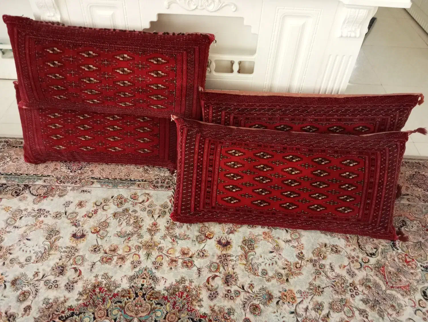 پشتی ترکمن اصل دستباف|پشتی|گلبهار, شهر جدید گلبهار|دیوار