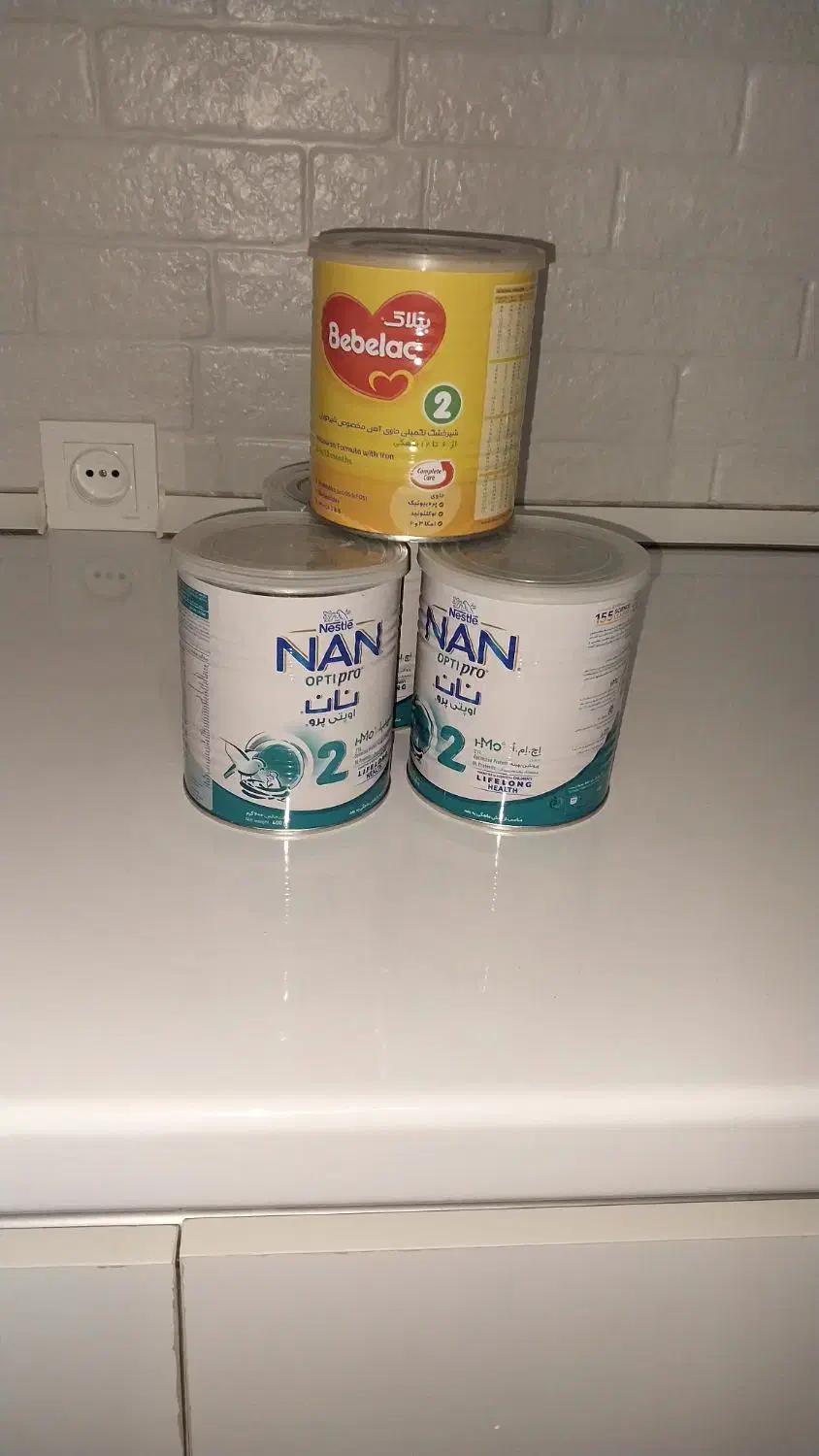 قوطی خالی شیرخشک|ظروف نگهدارنده، پلاستیکی، یکبارمصرف|ماهدشت, |دیوار