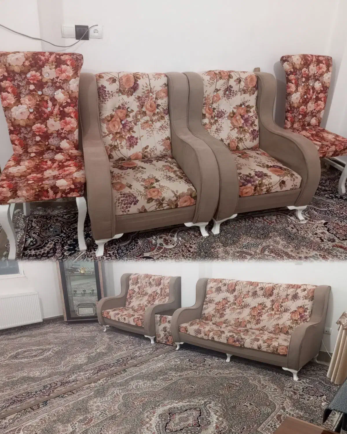 مبل7نفره|مبلمان خانگی و میز عسلی|جغتای, |دیوار