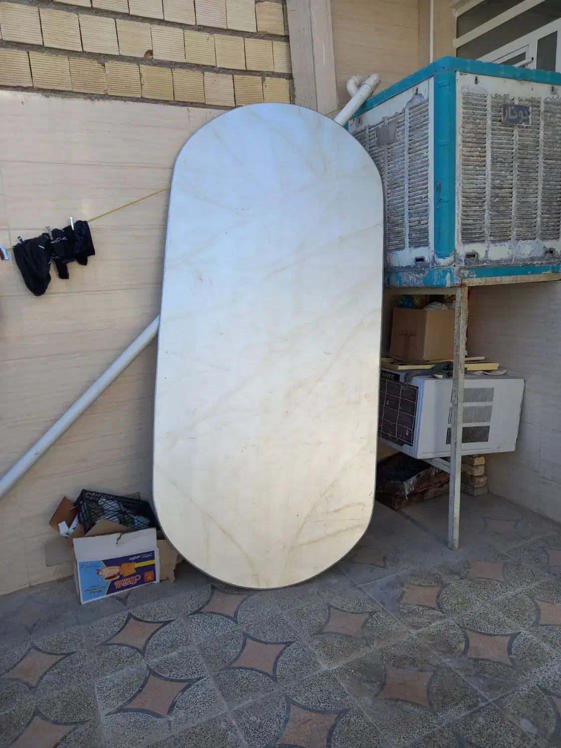 میز غذا خوری ۹ نفره مخصوص رستوران ، کارگاه،|میز و صندلی غذاخوری|خرم‌آباد, |دیوار