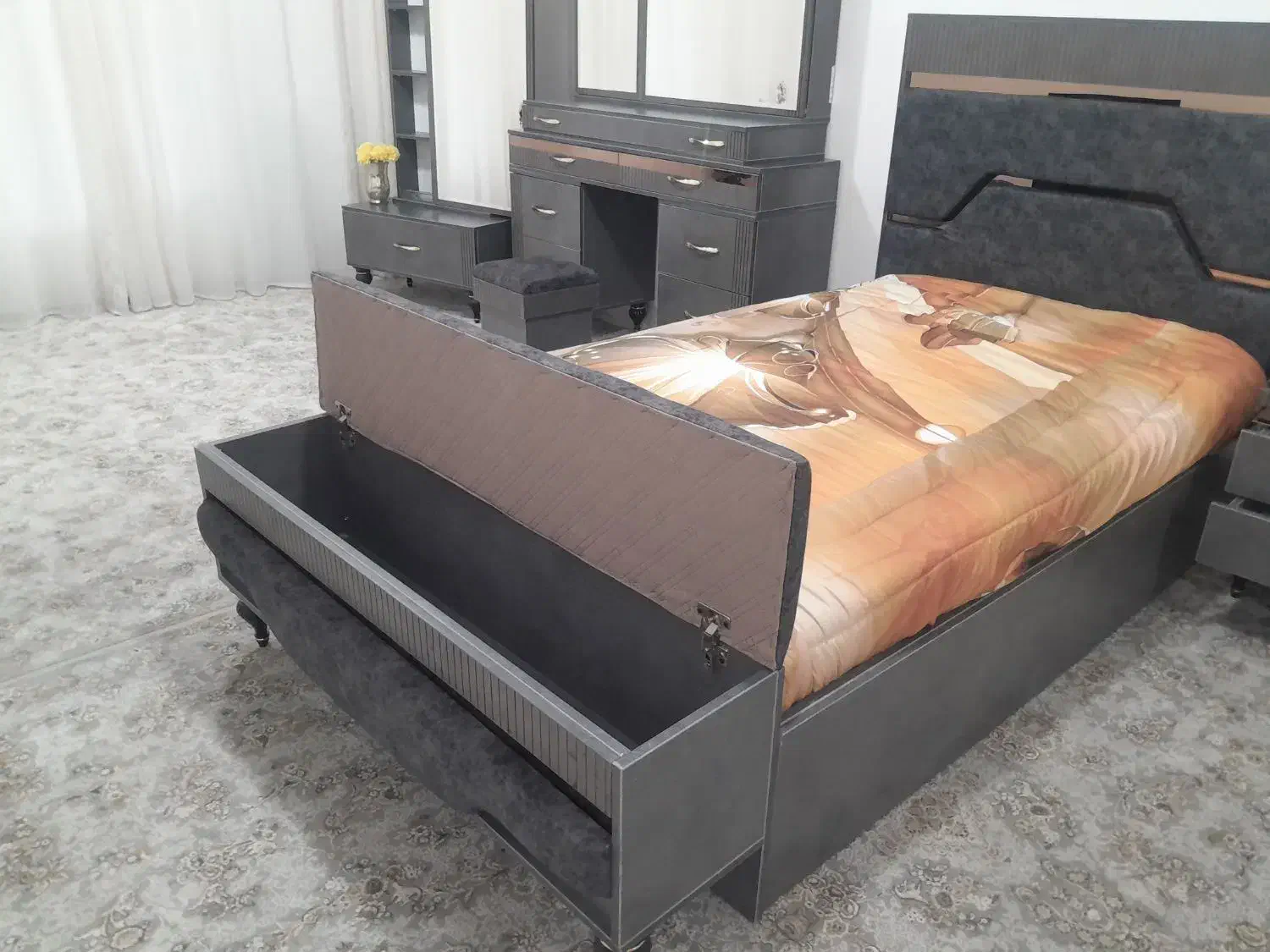 سرویس خواب تمام ام دی اف جنس اصلی|تخت و سرویس خواب|جوانرود, |دیوار