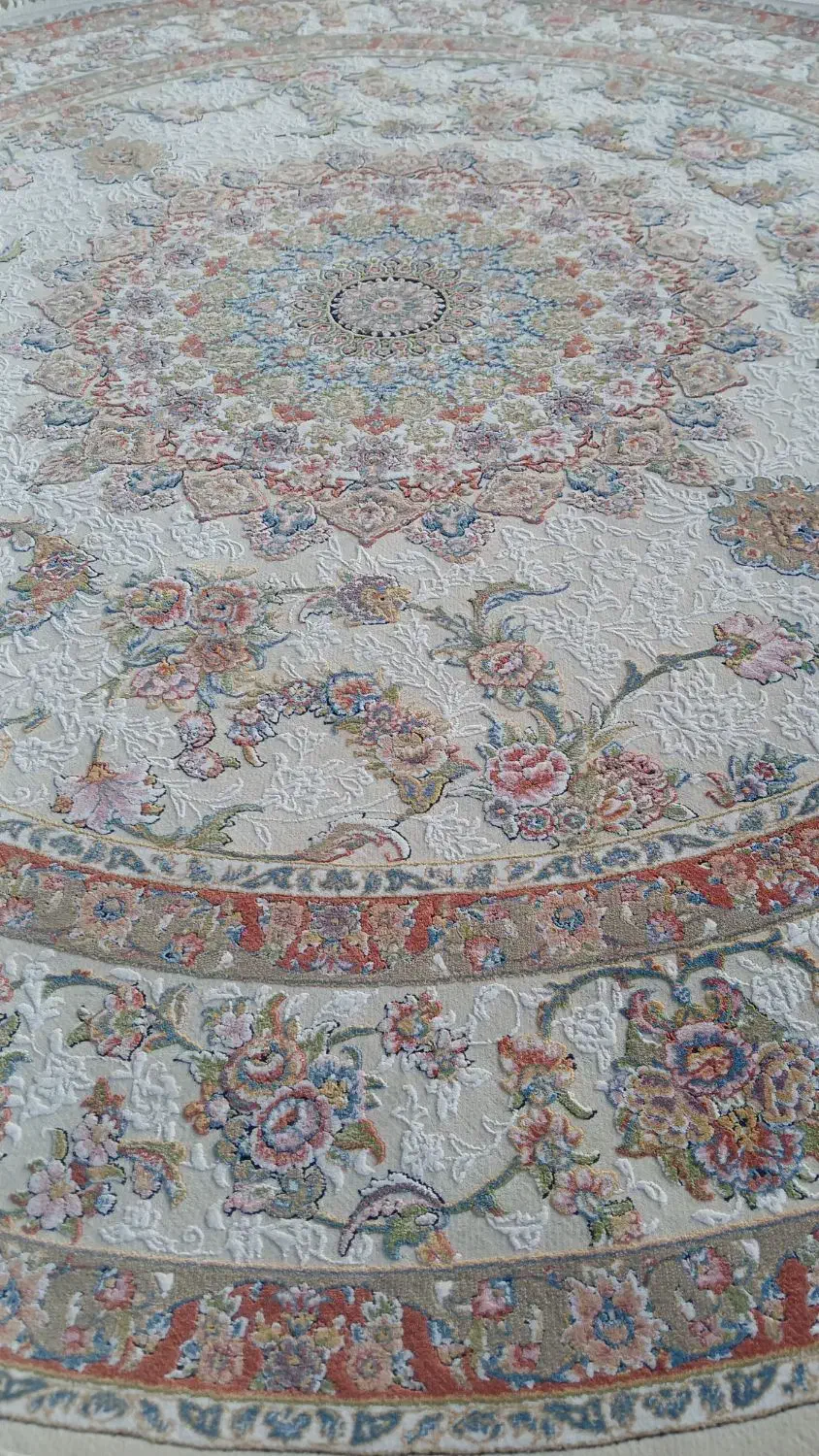 یک جفت فرش گرد قطر ۱/۵|فرش|اقبالیه, |دیوار