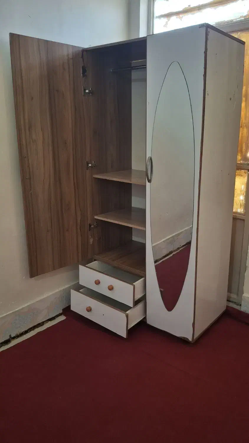 کمد لباسی چوبی ام دی اف|جاکفشی، کمد، دراور|آبادان, |دیوار