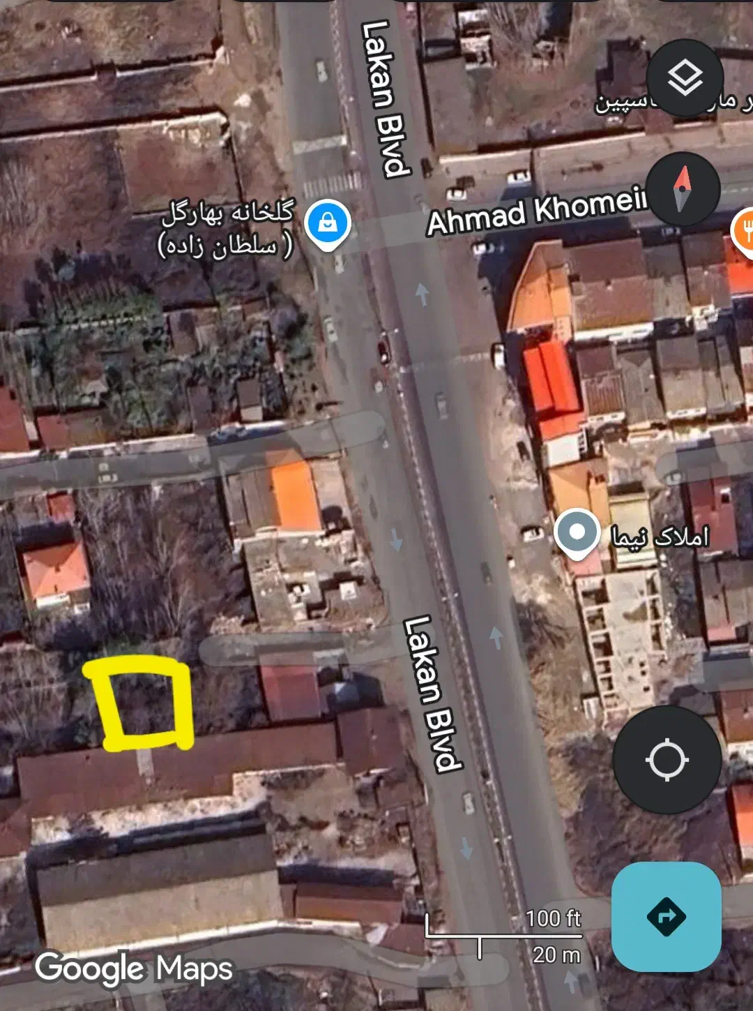 برسه جاده لاکان روبروی شهرک احمدخمینی سندتک|فروش زمین و ملک کلنگی|رشت, شهرک احمد خمینی|دیوار