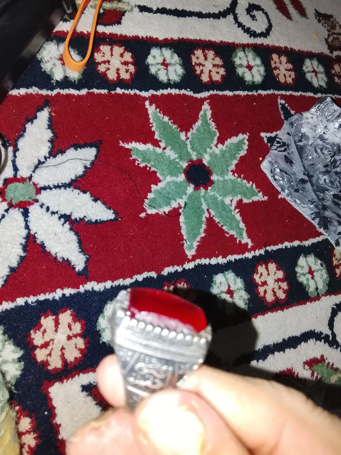 انگشتر نقره تبرک شده|زیورآلات و اکسسوری|اهواز, پادادشهر|دیوار