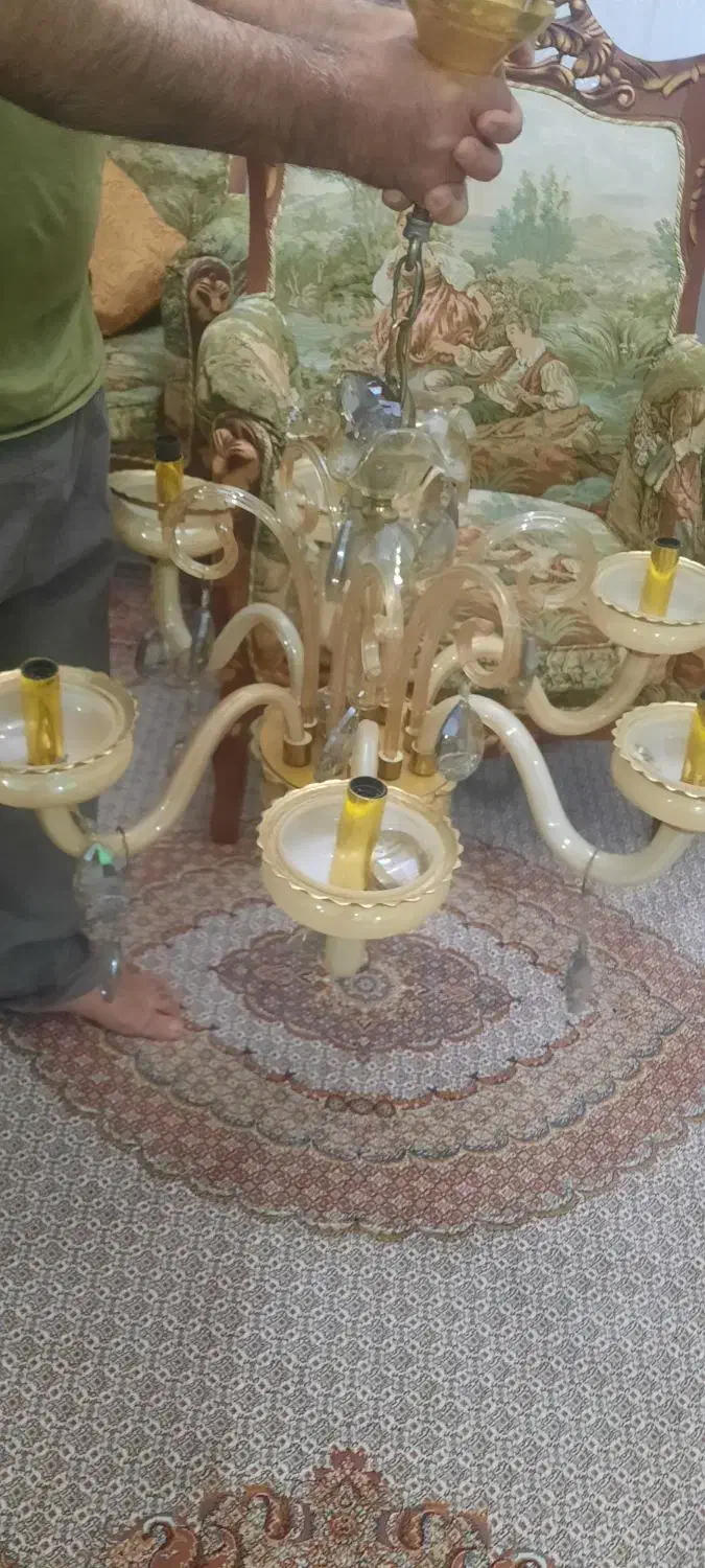 لوستر|لوستر و چراغ آویز|تبریز, |دیوار