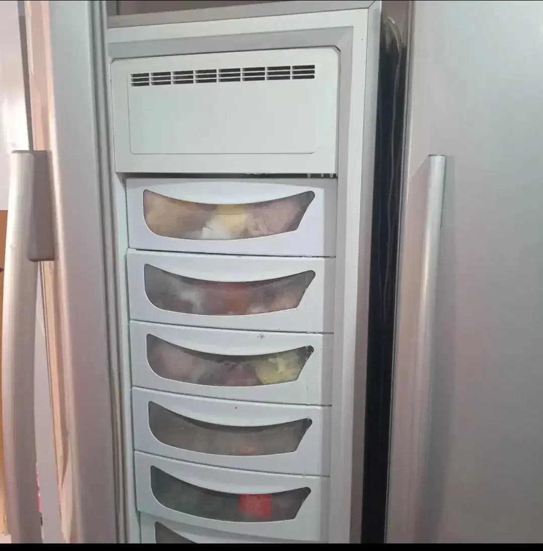 یخچال دوقلوی نقره ای تمیز|یخچال و فریزر|مراغه, |دیوار