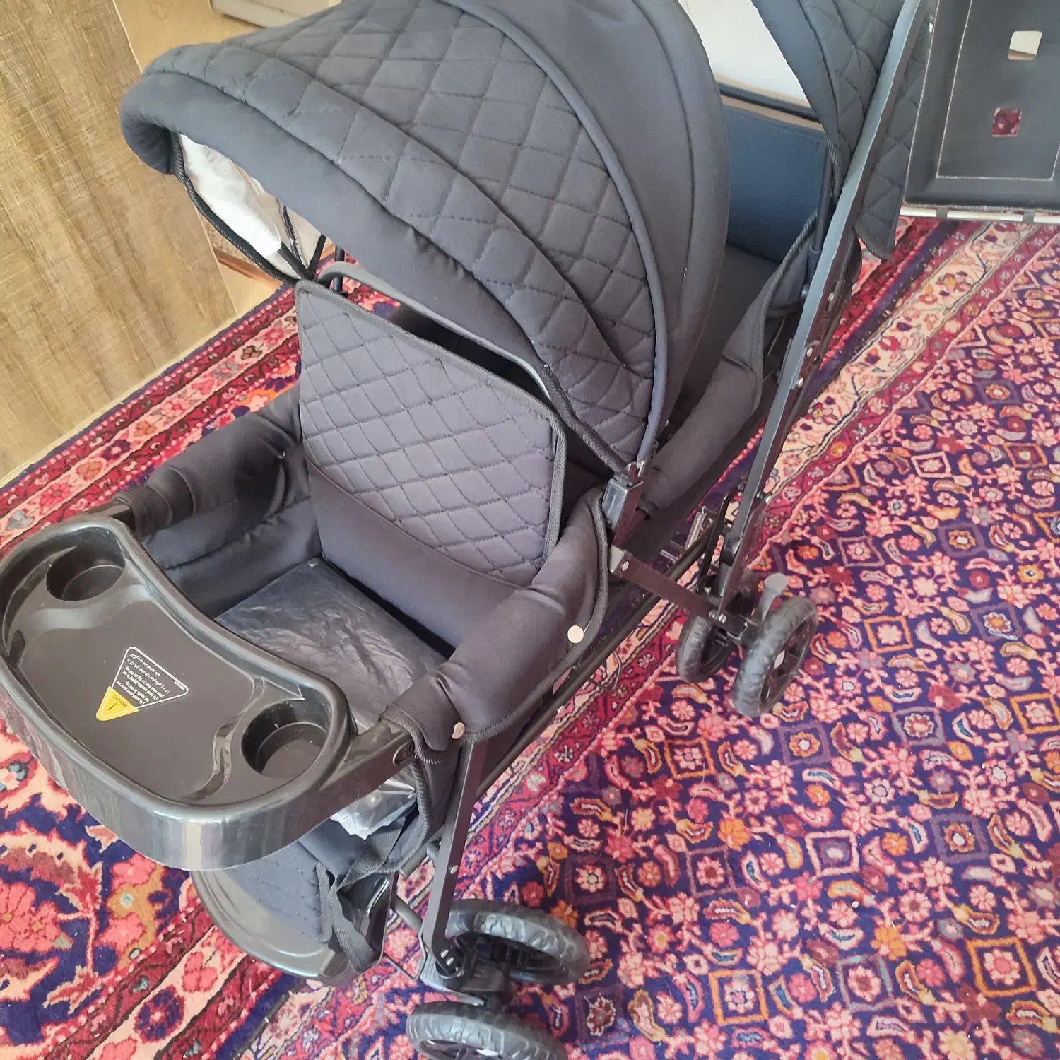 کالسکه دوقلو دلیجان کاملا نو.اصلا استفاده نشده|کالسکه و لوازم جانبی|قم, نیروگاه|دیوار