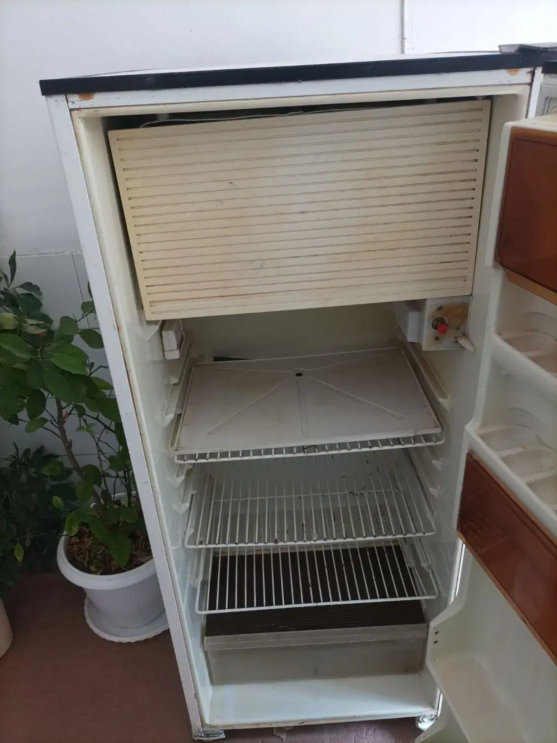 یخچال|یخچال و فریزر|بافت, |دیوار