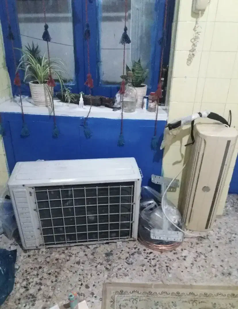 اسپیلت نه هزار در حد نو|کولر گازی و فن‌کوئل|رشت, جانبازان|دیوار