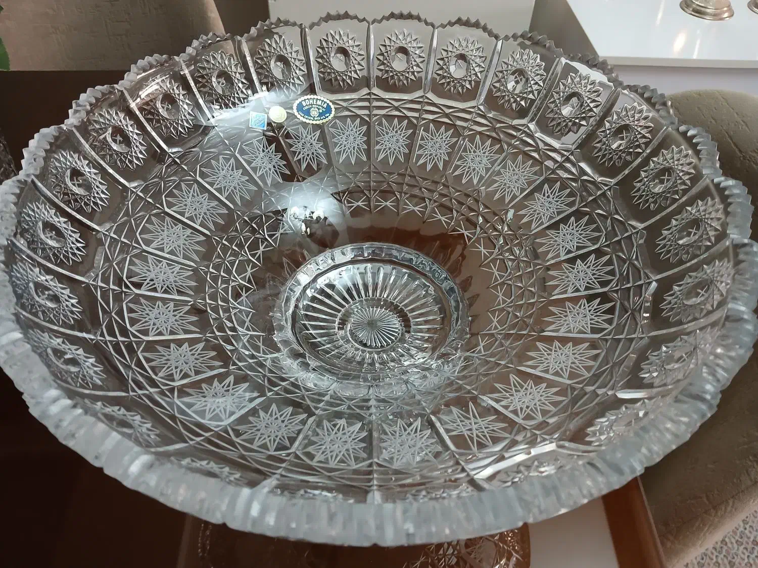 ظرف میوه خوری بزرگ و کوچک کریستال بوهمیا چک|ظروف سرو و پذیرایی|تهران, سازمان برنامه جنوبی|دیوار