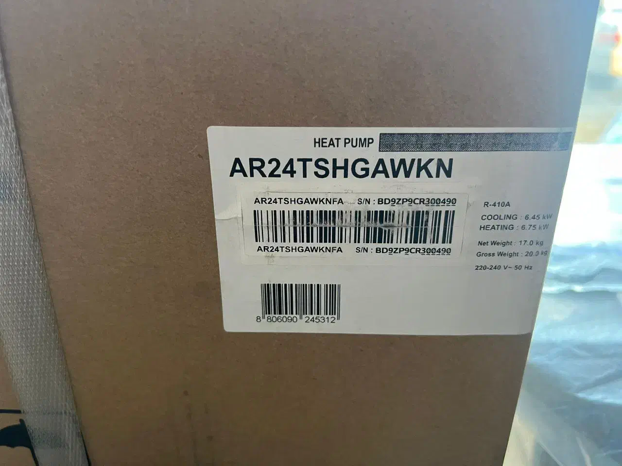 کولر گازی|کولر گازی و فن‌کوئل|شوط, |دیوار