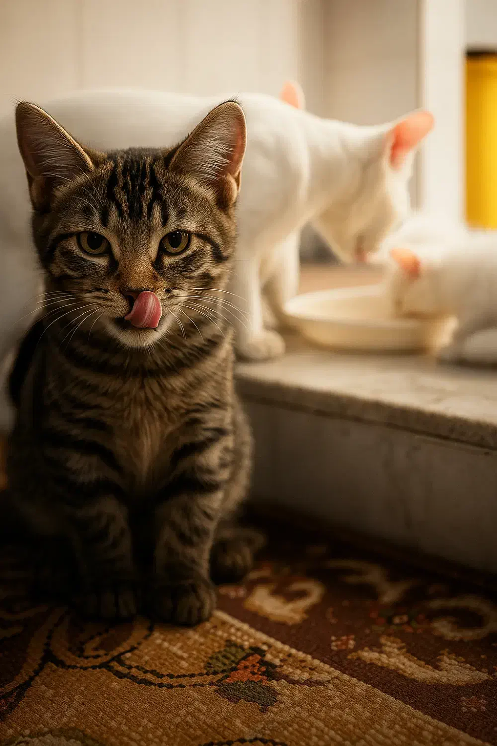 چندتا گربه رنگی با نمک که یک رگشون پرشین هست|گربه|بردسکن, |دیوار