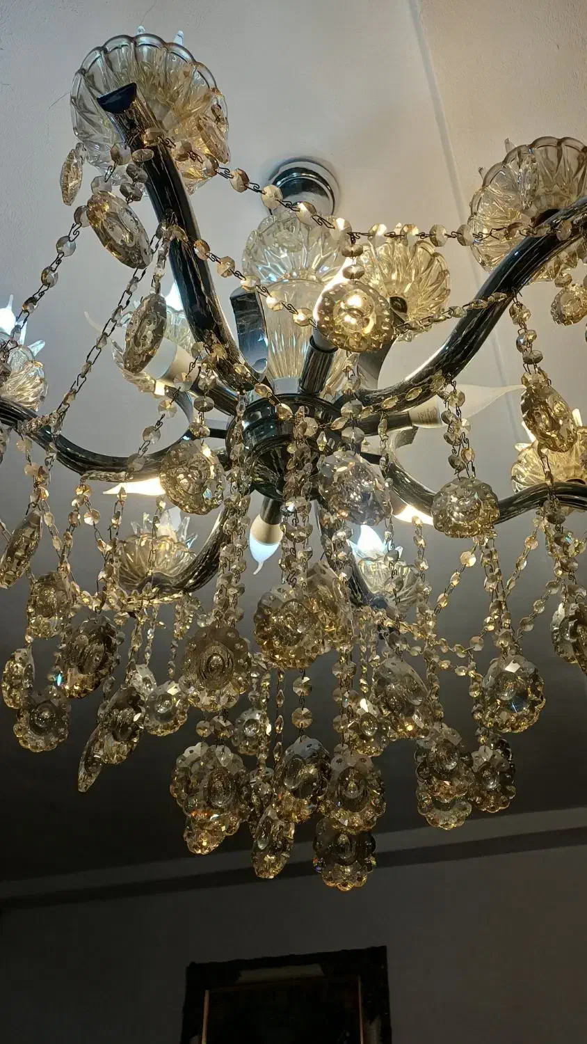 لوستر۶شاخه و ۱۲چراغ|لوستر و چراغ آویز|آستارا, |دیوار