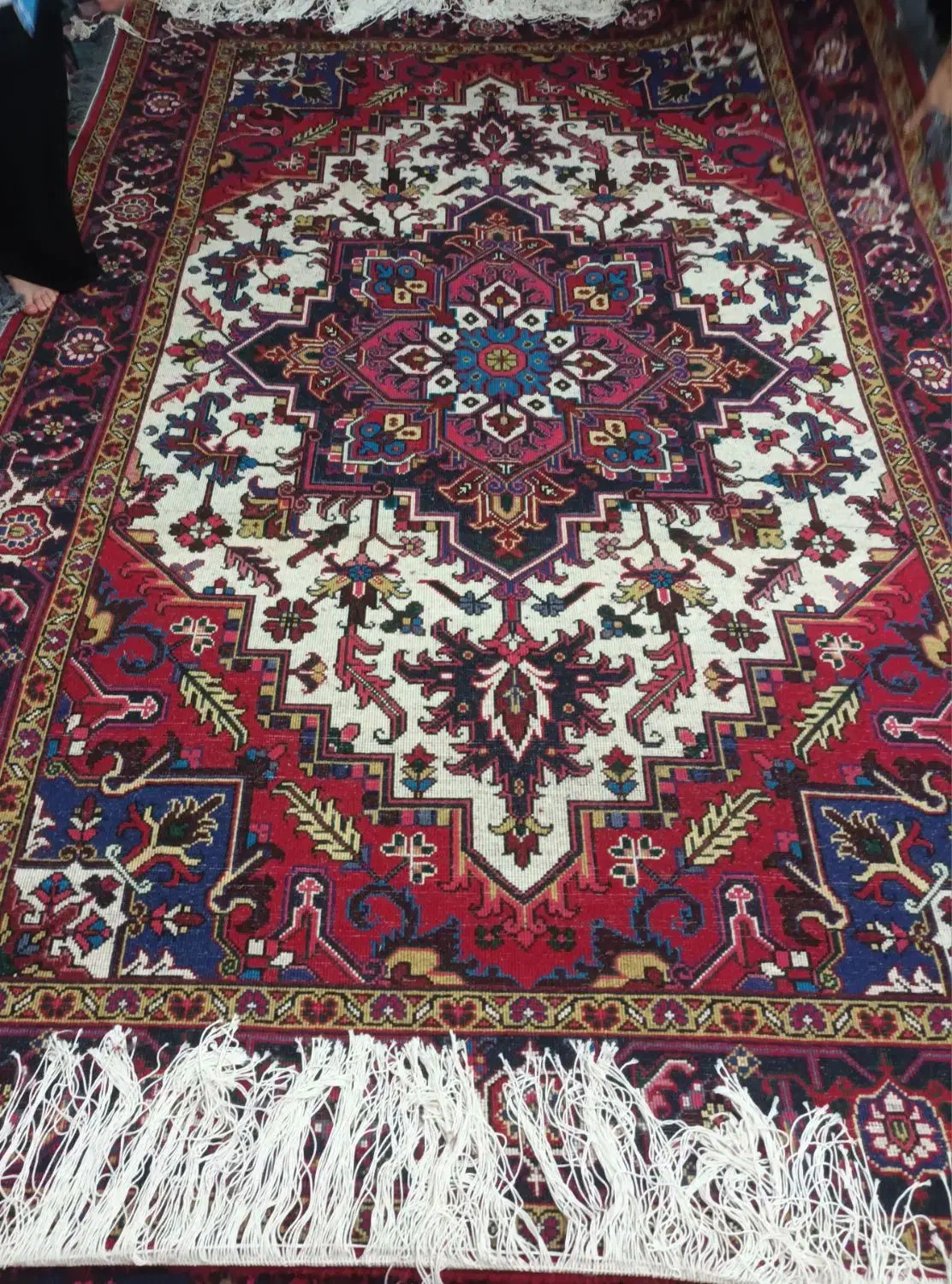 فرش دستباف تاجری۶ متری هریس|فرش|زنجانرود, |دیوار