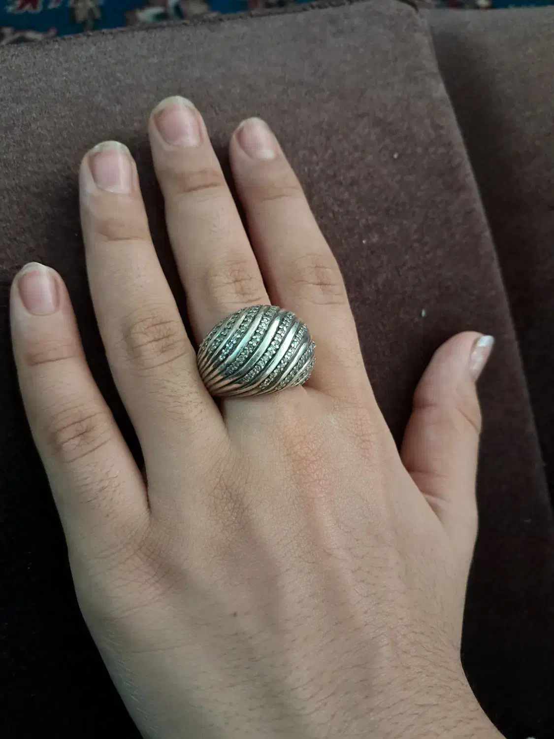 انگشتر نقره اصل ۹۲۵|جواهرات|قم, شاه سید علی|دیوار