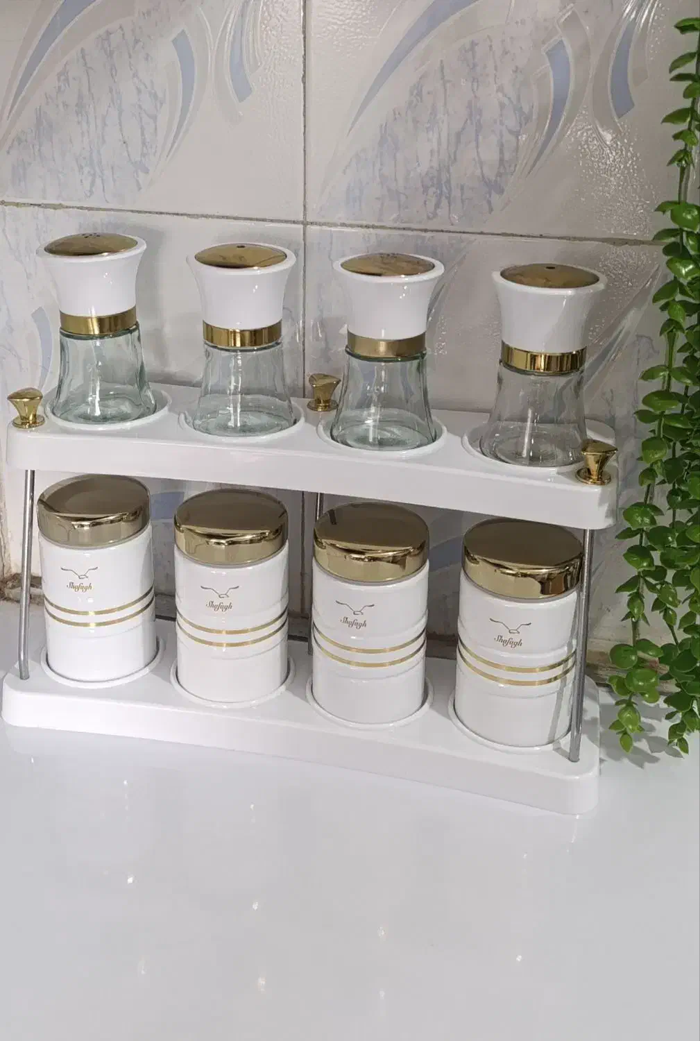 سرویس جا ادویه نو برند شفق|ظروف نگهدارنده، پلاستیکی، یکبارمصرف|دزفول, |دیوار