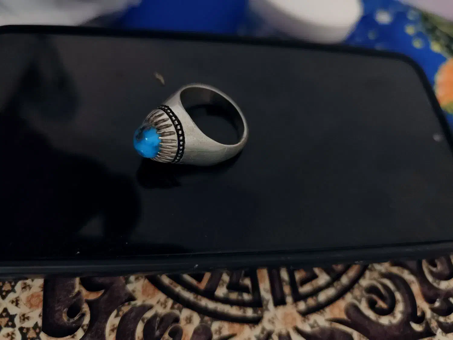 انگشتر فیروزه نیشابوری|جواهرات|پیشوا, |دیوار