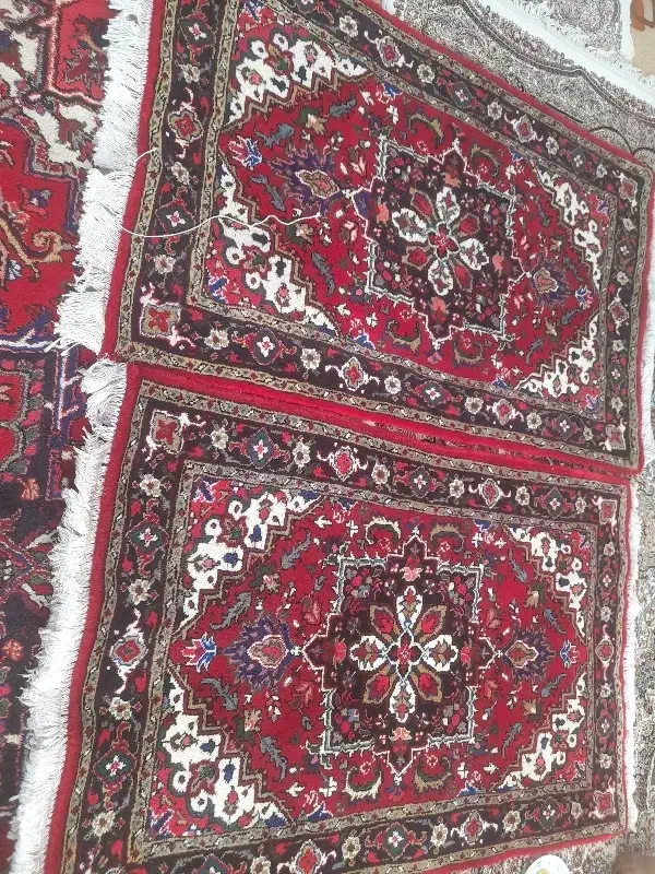 ۲عدد فرش دستباف زرنیم نقشه هریس تاجری بفروش میرسد|فرش|تبریز, |دیوار