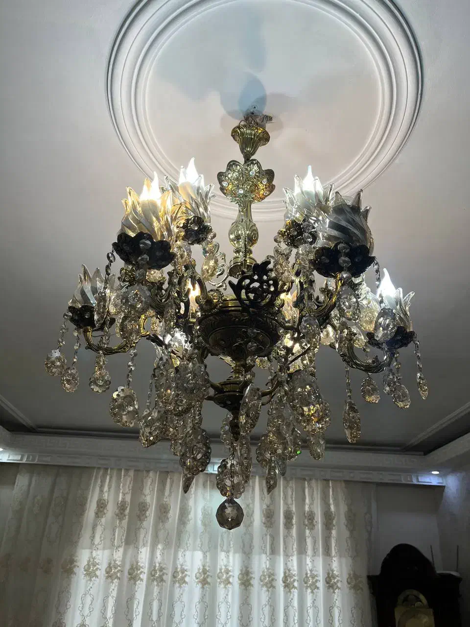 لوستر تمام برنج|لوستر و چراغ آویز|اندیشه, اندیشه فاز ۱|دیوار