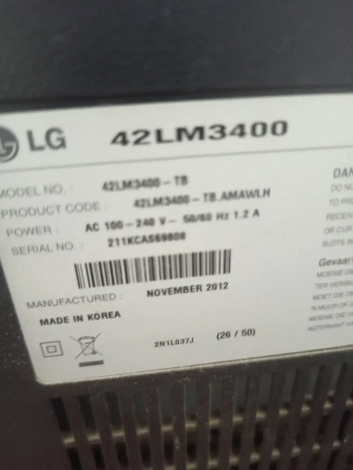 تلویزیون LED LG|تلویزیون و پروژکتور|سیرجان, |دیوار