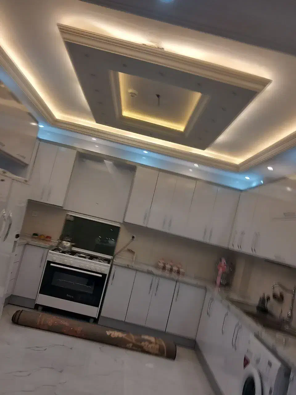 کابینت اشپزخانه/هایگلاس/ ام دی اف/ مدرن/درجه یک|خدمات پیشه و مهارت|میانه, |دیوار