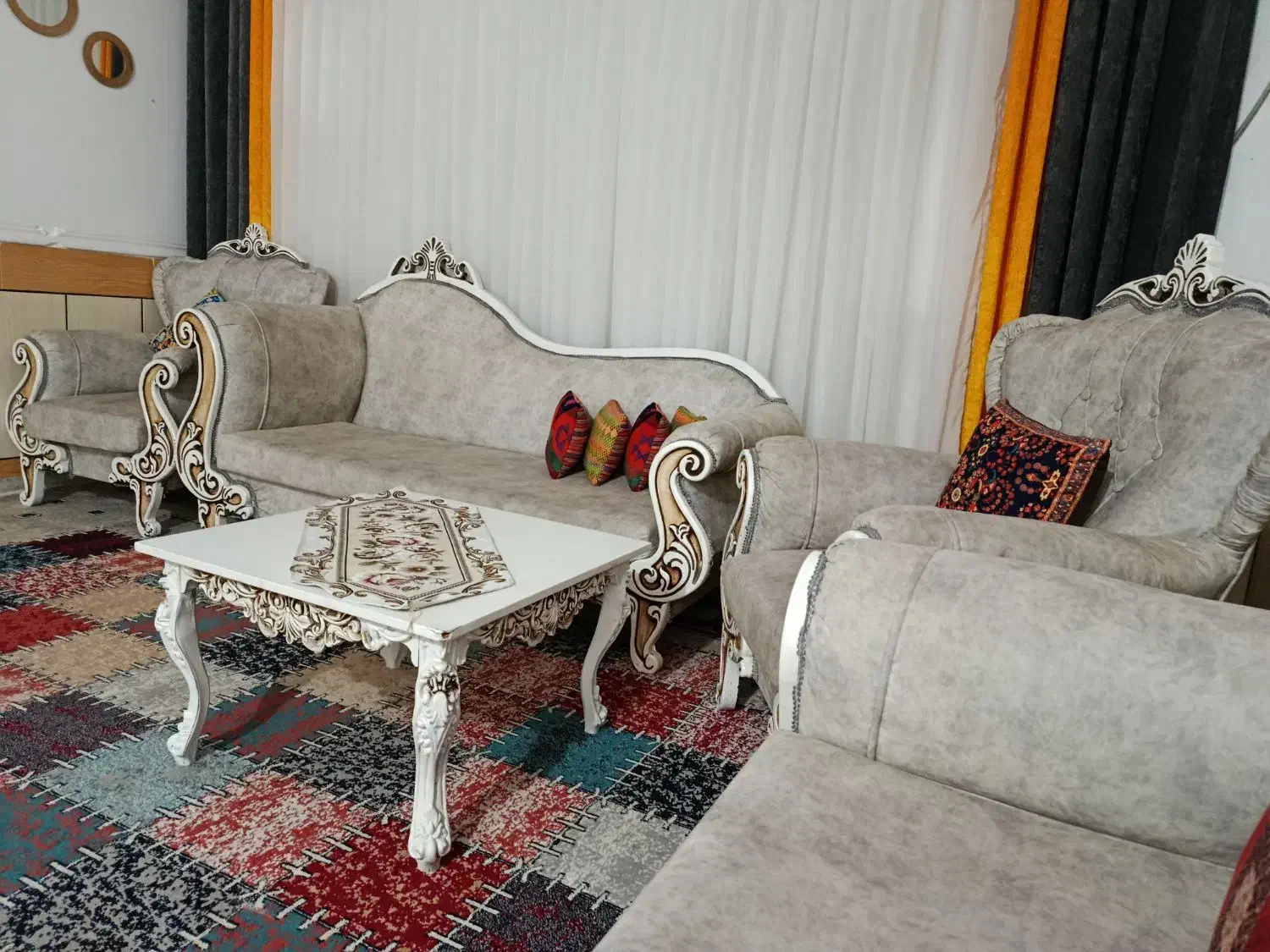 مبل هشت نفره|مبلمان خانگی و میز عسلی|دهدشت, |دیوار