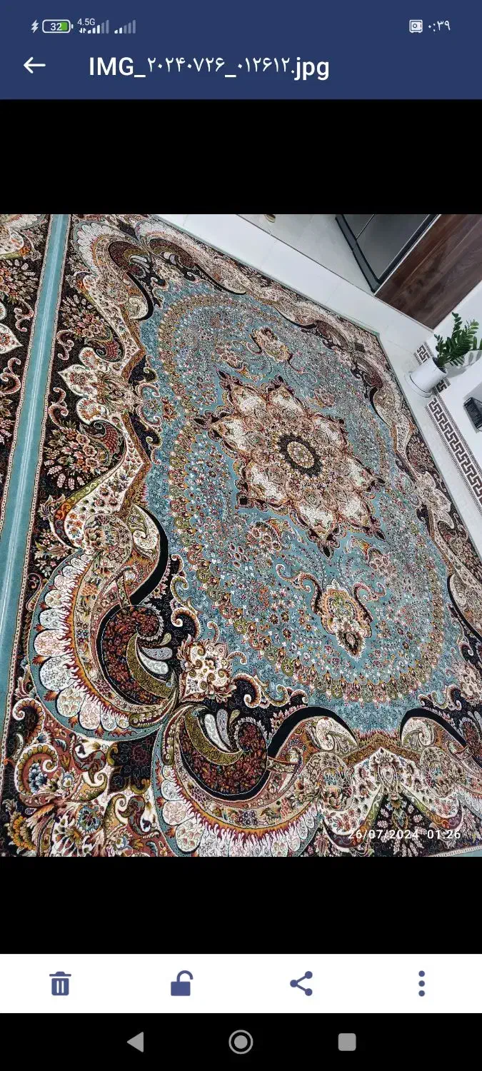 فرش کاملا سالم بدون نیاز به شسته شدن|فرش|کرمانشاه, |دیوار