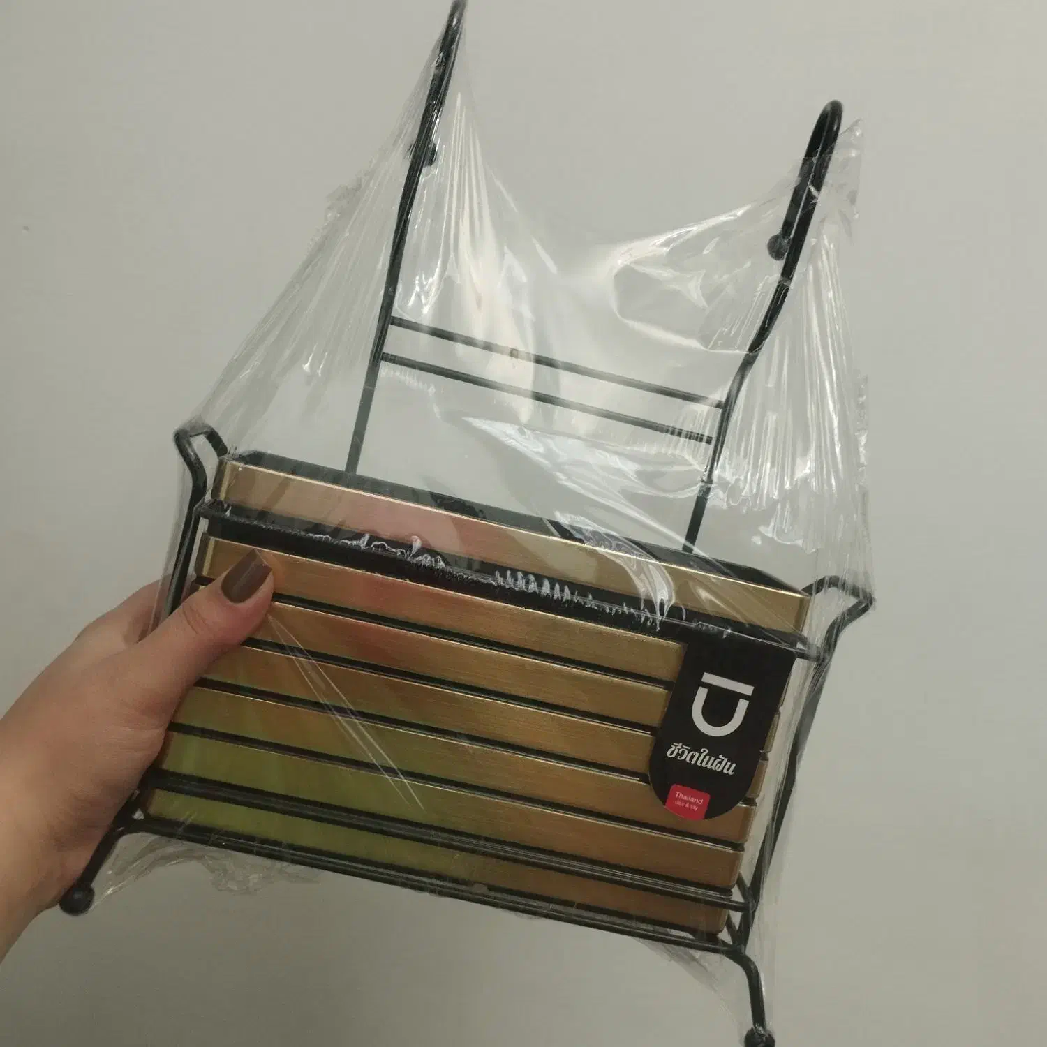 جاقاشقی آویز 4 گوش دوقلو تایلندی بازن و جامایع|آب‌چکان و نظم‌دهنده ظروف|تبریز, |دیوار