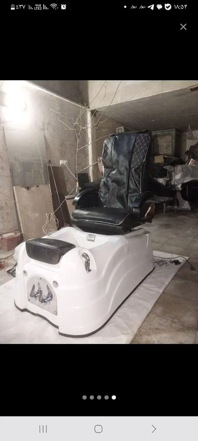 صندلی پدیکور برقی ماساژوردار و دستگاه کلامازون|آرایشگاه و سالن‌های زیبایی|تهران, شهرک ولیعصر شمالی|دیوار