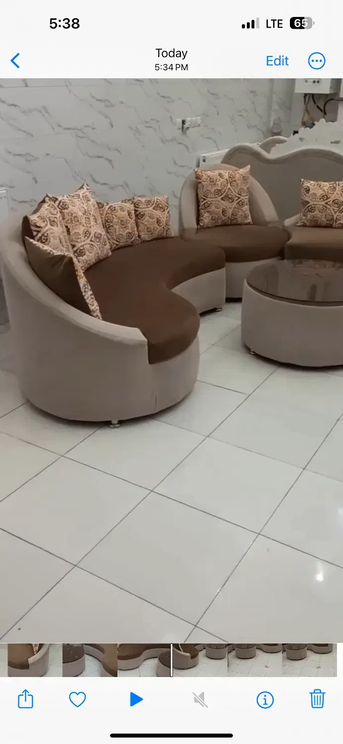 مبل ۹ نفره با جلو مبلی|مبلمان خانگی و میز عسلی|مهاباد (آذربایجان غربی), |دیوار