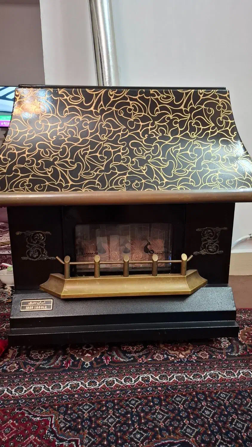 بخاری طرح شومینه|بخاری، هیتر، شومینه|اردبیل, |دیوار