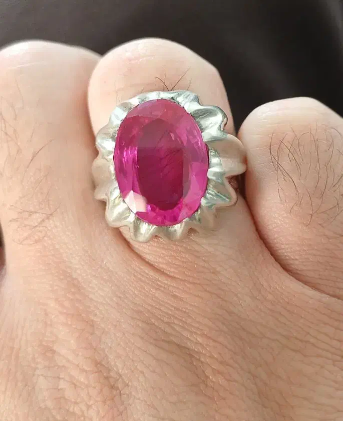 انگشتر نقره یاقوت|جواهرات|تبریز, |دیوار