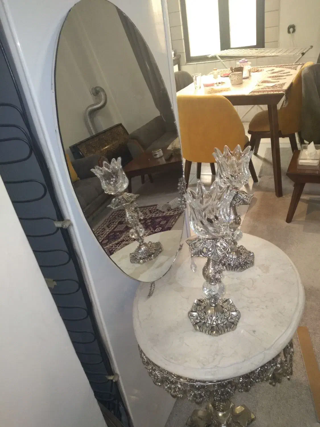 آینه و شمعدان|آینه|تهران, سلسبیل شمالی|دیوار