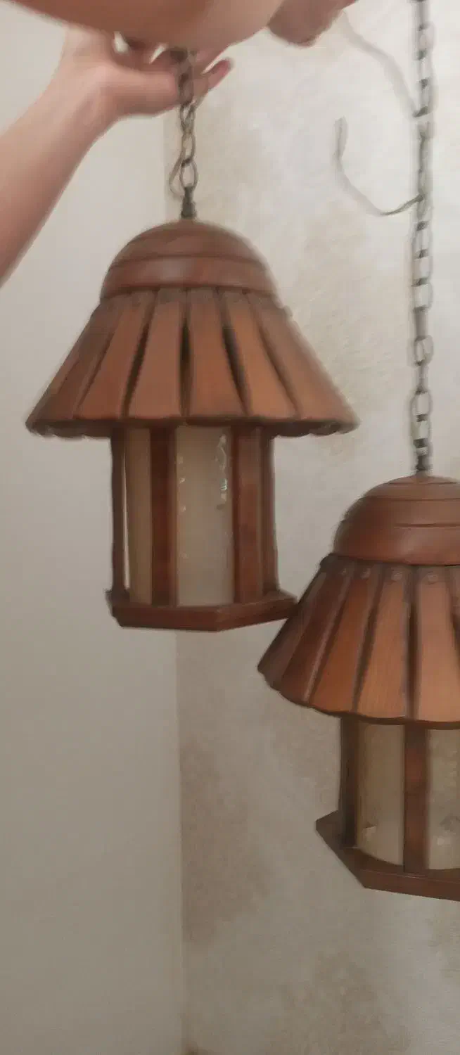 لوستر چوبی|لوستر و چراغ آویز|تبریز, |دیوار