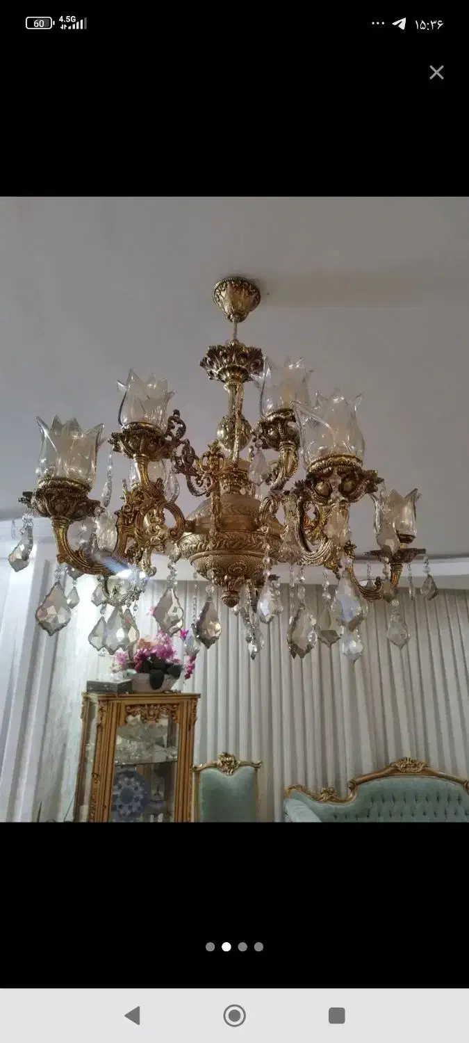 لوستر کنار سالنی|لوستر و چراغ آویز|مشهد, سید رضی|دیوار