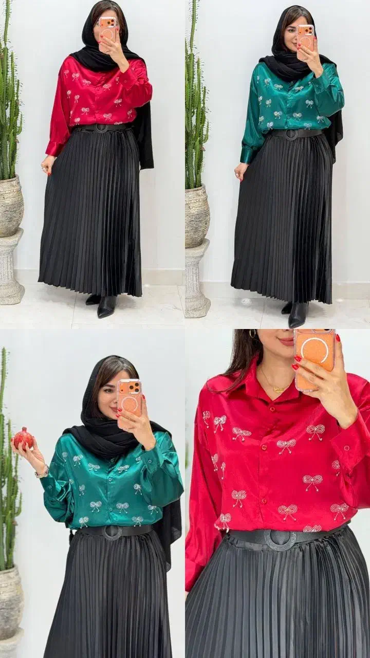 ست لباس یلدای شیک|لباس|سلماس, |دیوار