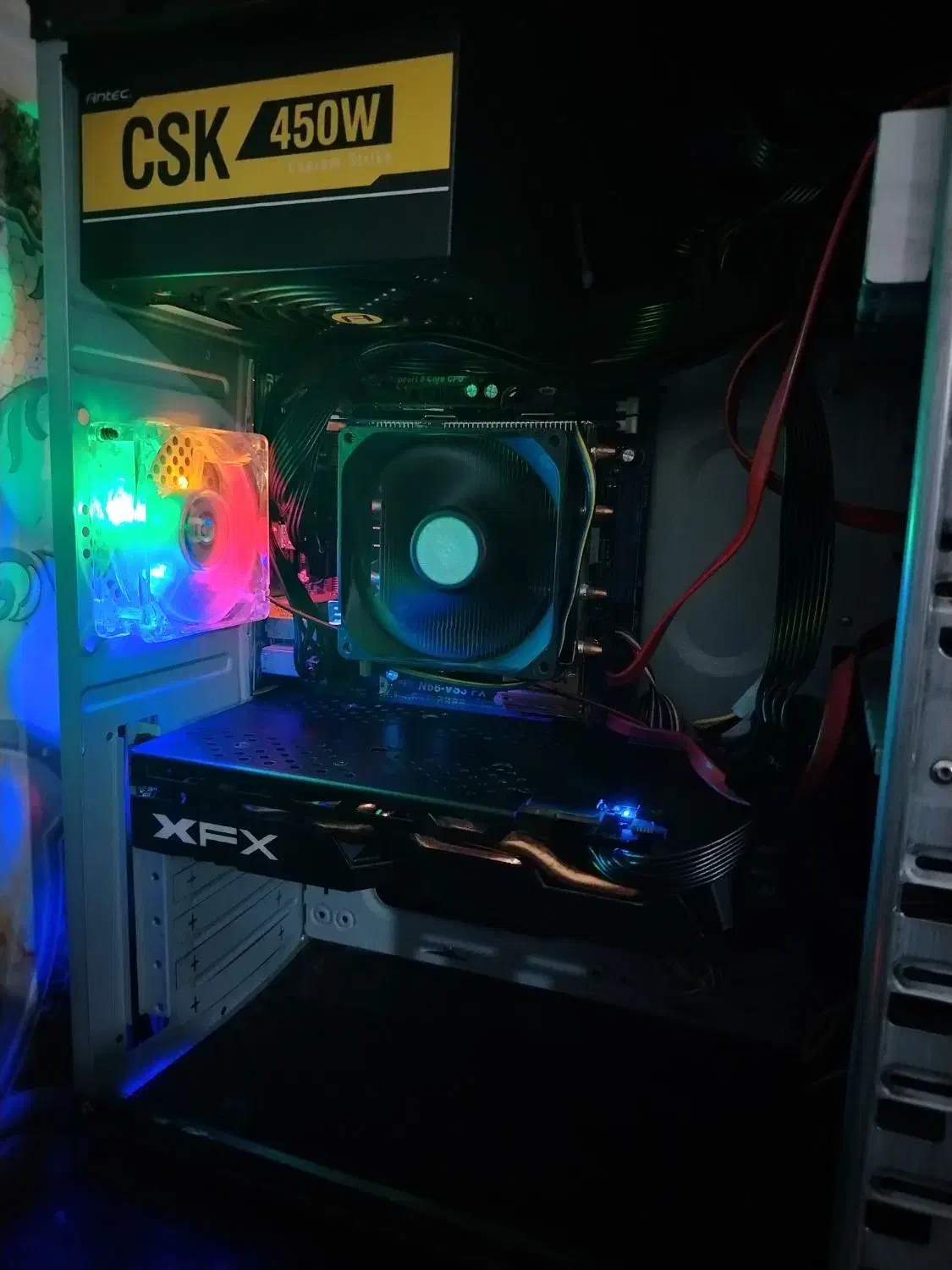 کیس 8 هستهای با مانیتور LG و گرافیک rx580 8g|رایانه رومیزی|چابهار, |دیوار