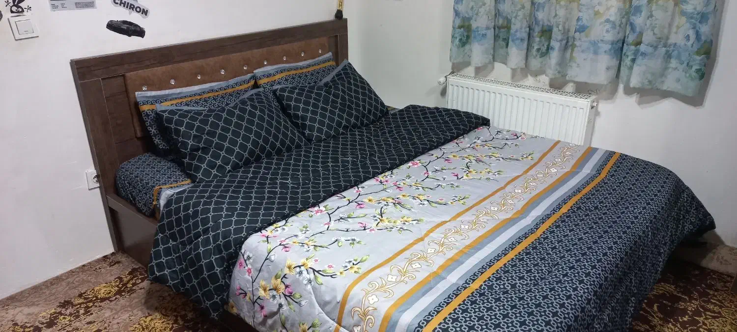 سرویس خواب دو نفره|تخت و سرویس خواب|قائم‌شهر, |دیوار