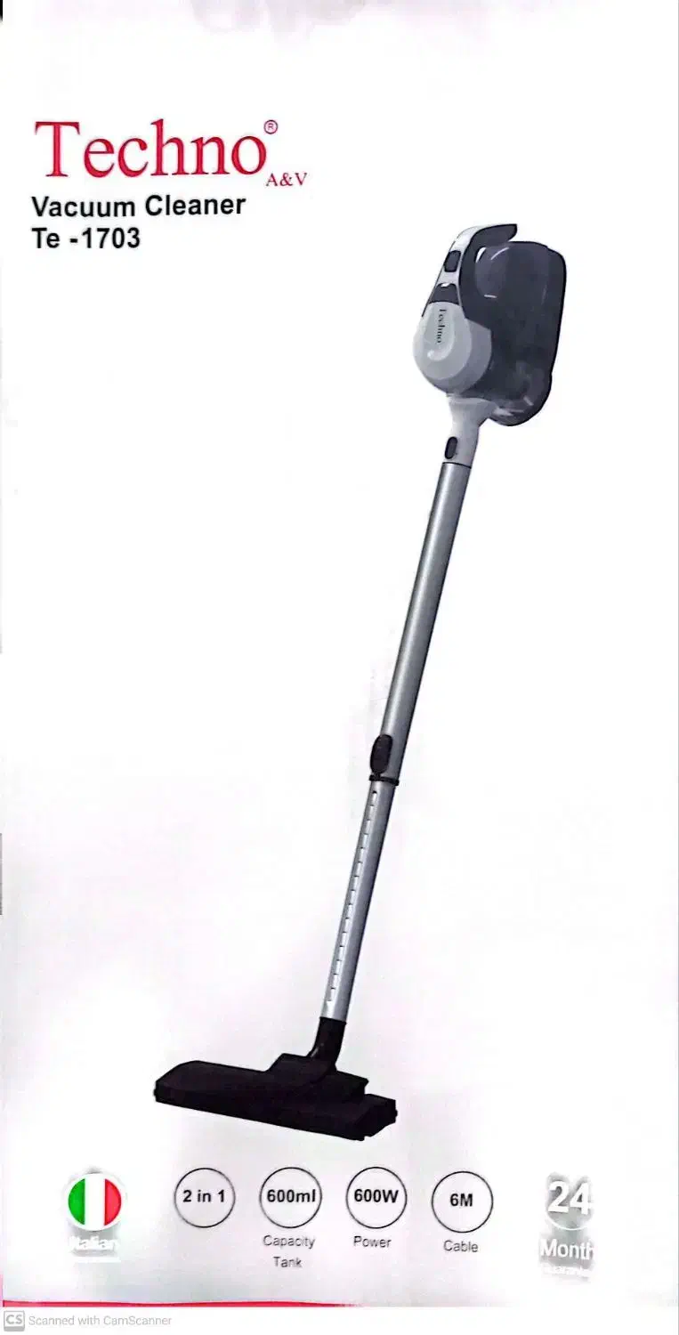 فروش جارو برقی دستی برند Techno در حد نو|جاروبرقی، جارو شارژی، بخارشو|مشهد, زمانه|دیوار