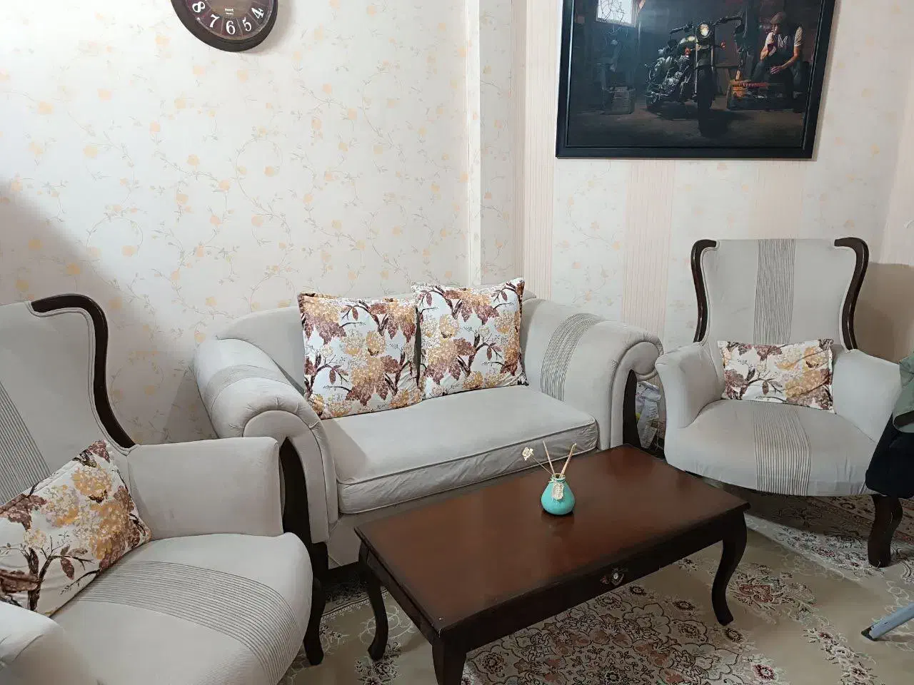 نیم ست مبلمان|مبلمان خانگی و میز عسلی|مشهد, تربیت (صدف)|دیوار