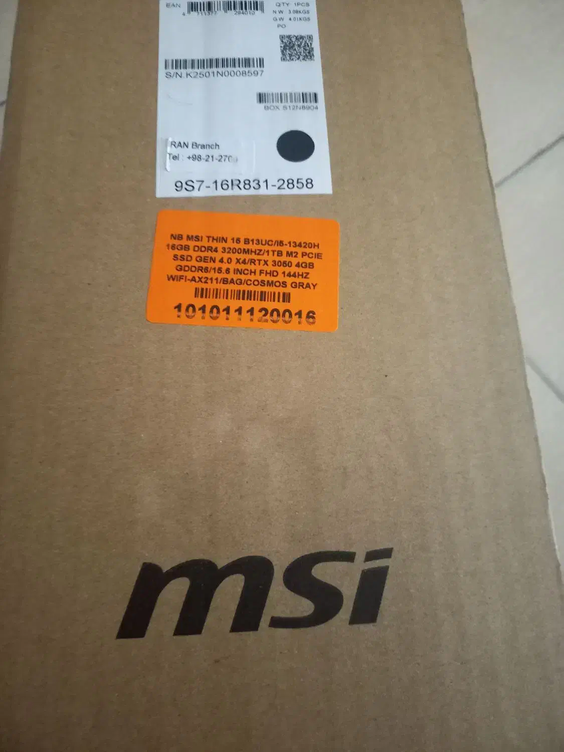 لپ تاپ آکبند MSI|رایانه همراه|تهران, وحیدیه|دیوار